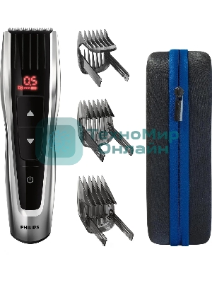 Машинка для стрижки Philips HC9420/15 серебристый/черный (насадок в компл:3шт)