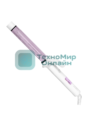 Щипцы для завивки волос Centek CT-2096 белый/сиреневый, 25 мм, 210 °C, 5 режимов