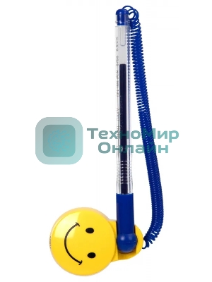 Ручка гелевая Deli E6793blue, d=0.5мм, синие чернила, на подставке сменный стержень, линия 0.35мм