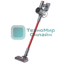 Пылесос вертикальный Topdevice WVC200 красный/серый, питание от аккумулятора, 250 Вт, уборка сухая/влажная, пылесборник 0.6 л
