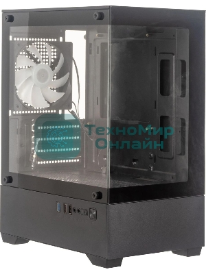 Компьютерный корпус Accord ACC-ZCU2B черный без БП mATX 1x120мм 1xUSB3.0 1xUSB3.1 audio