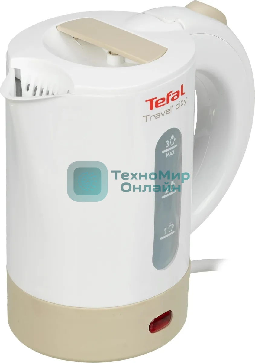 Чайник электрический Tefal KO120130 0.5л. 650Вт белый/бежевый(корпус: пластик)