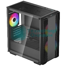 Компьютерный корпус DeepCool CC360 ARGb (R-CC360-BKAPM3-G-1) (mATX, без БП, 2xUSB, с окном)