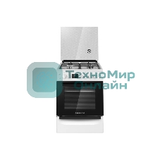 Плита комбинированная Maunfeld MGC60ECW04 белый, газовых конфорок 4 шт, духовка электрическая 65 л, 60 см x 88 см x 65 см