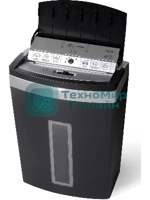 Шредер Buro Office BU-S900AF черный с автоподачей (секр.P-5) фрагменты 60лист. 21лтр. скрепки скобы пл.карты