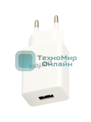 Сетевое зарядное устройство PERFEO с разъемом USB, 1А, белый (I4656)