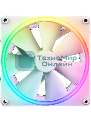 Вентилятор для корпуса Case Cooler NZXT F140 RGb Duo (140x140x25мм, 4-pin PWM, RGb, 84.75CFM, 36dBA, 1800RPM, белый)