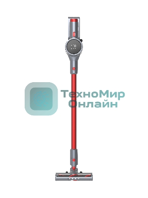 Пылесос вертикальный Topdevice WVC200 красный/серый, питание от аккумулятора, 250 Вт, уборка сухая/влажная, пылесборник 0.6 л