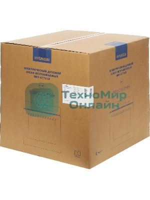 Духовой шкаф электрический Hyundai HEO 6773 IX черный/нержавеющая сталь