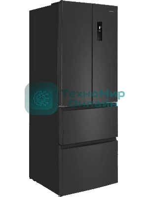 Холодильник Maunfeld MFF180NFSBE01 серый трехкамерный 224/113л морозилка снизу, No Frost