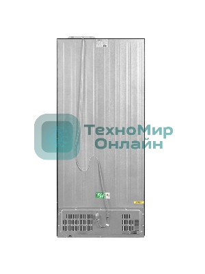 Холодильник Maunfeld MFF192NFSB01 Inverter черная сталь трехкамерный 334/184л морозилка снизу, No Frost, Side by Side