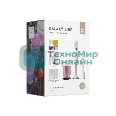 Блендер Galaxy Line GL 2144, белый, погружной, 1000 Вт, 17 000 об/мин, 2 скорости