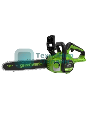 Цепная пила аккумуляторная GreenWorks GD24CS30K2, 24V, 30см, бесщеточная, c АКБ 2 А·ч и ЗУ (2007007UA)