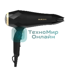 Фен MAXVI HD2201 черный/золотистый, 2200 Вт