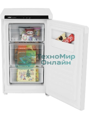 Морозильная камера Haier HF-82WAA белый, 82л, 3 ящика