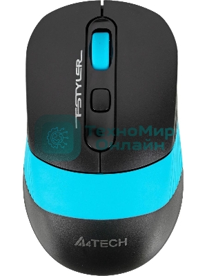 Комплект клавиатура+мышь A4Tech FStyler FG1010 беспроводной, USB, 2000 DPI, чёрный/синий