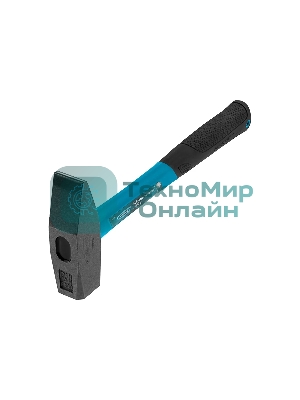 Молоток слесарный Gross 10279 1000 г, квадратный боек, фиберглассовая обрезиненная рукоятка