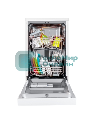 Посудомоечная машина Maunfeld MWF08S, белый, 44.8 см, 9 компл., 49 дБ, класс A+