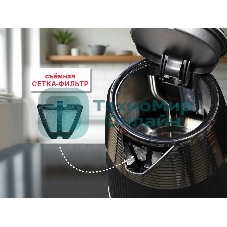 Чайник электрический OURSSON KE1736W/BL