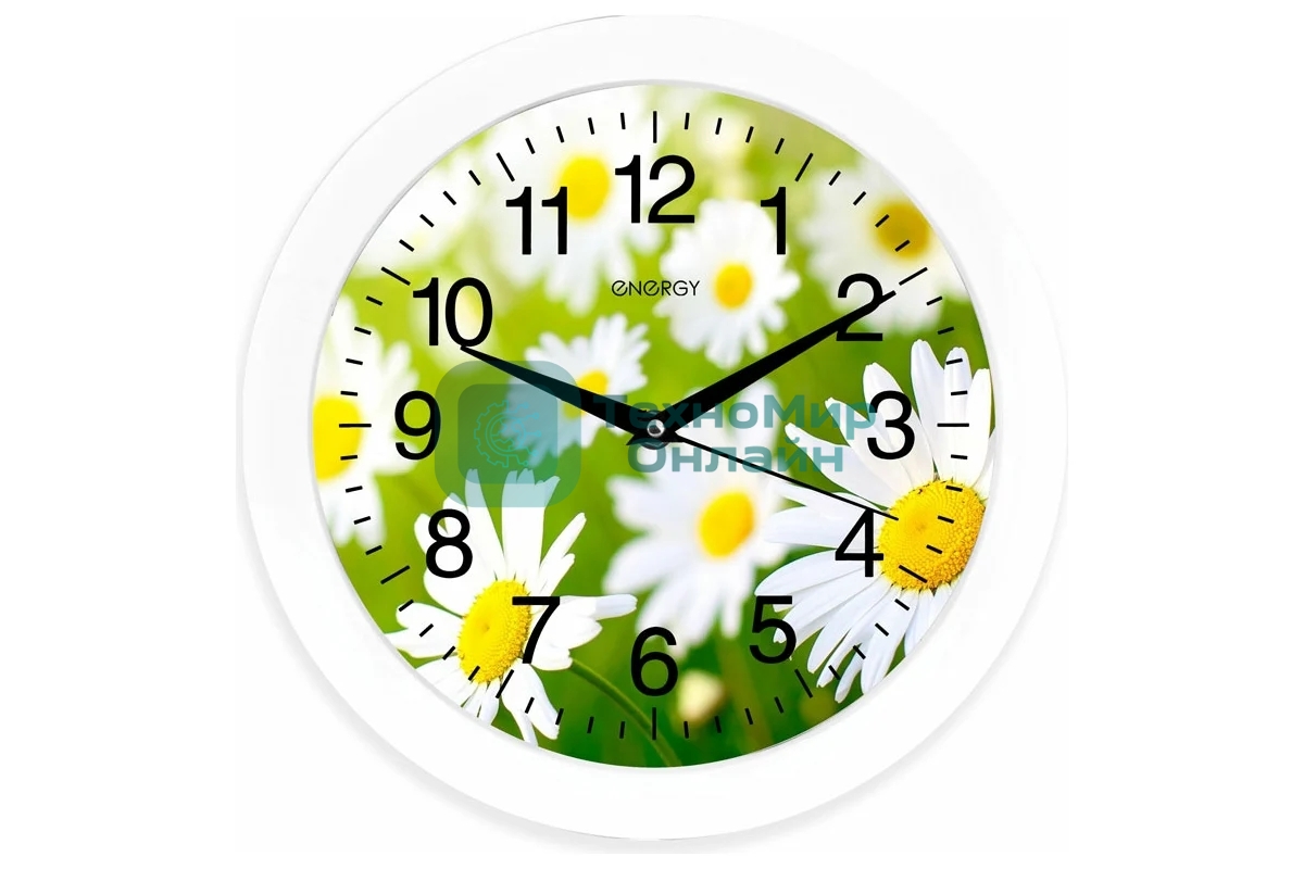 Часы настенные ENERGY EC-98 ромашки