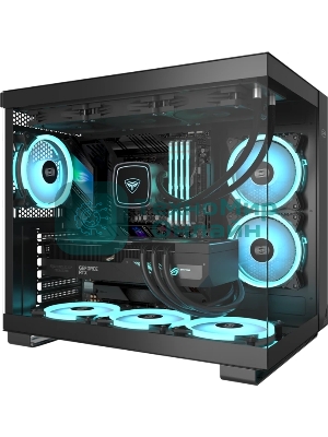 Компьютерный корпус без блока питания Case PCCooler C3T500 ARGB BK, Midi-Tower, TG, 6x120мм ARGB, 1xUSB-C 3.1 + 2xUSB-A 3.0, ATX, mATX, mITX черный