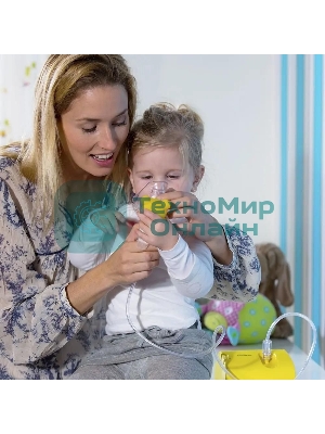 Ингалятор OMRON NE-C24 Kids компрессорный, детский, желтый