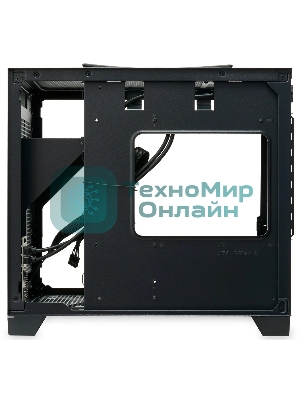 Компьютерный корпус без блока питания Case HSPD M211, Mesh Mini-tower, Black, TG, 0.7 SPCC, no fans,mATX, mITX, 175/330/150мм, 2x2.5