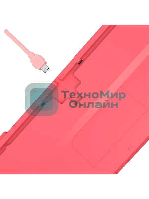Клавиатура проводная A4Tech Bloody S87 Energy (S87 USB ENERGY PINK) USB розовый