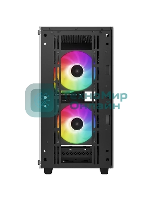 Компьютерный корпус DeepCool CC360 ARGb (R-CC360-BKAPM3-G-1) (mATX, без БП, 2xUSB, с окном)