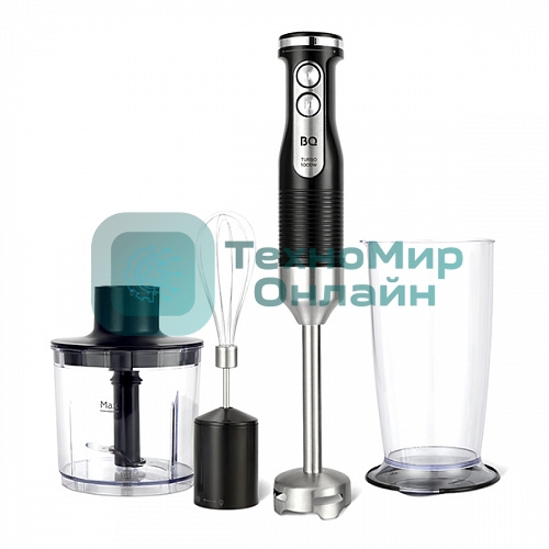 Блендер BQ HB522PS Black-Steel. 1000 Вт, 3 в1 Блендер + миксер + измельчитель