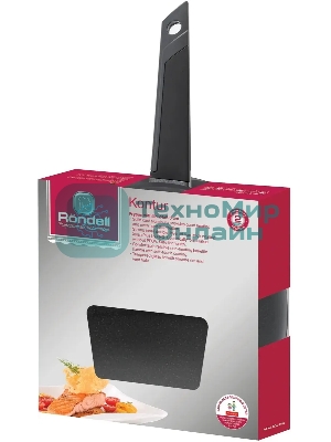 Сковорода Rondell Kontur RDA-1488, 28 см, с крышкой, серый
