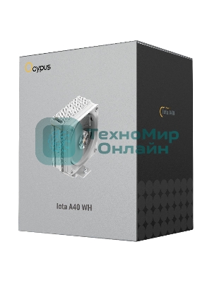 Кулер для процессора Cooler Ocypus Iota A40 белый 120мм алюминий+медь 2000rpm 29db 4-pin 220W 156мм