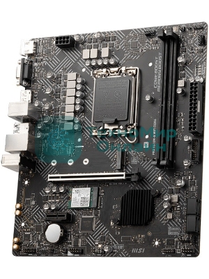 Материнская плата MSI PRO H610M-G WIFI DDR4, Socket LGA 1700, Intel H610, 2xDDR4, 4xSATA, 1xM.2, 1xPCIe 4.0 x16, 1xPCIe 3.0 x1, 1xHDMI, 1xDP, 1xVGA, 1x 1Gb LAN, 4xUSB-A 2.0, 2xUSB-A 5Gbps, 3x3.5 мм, 7.1, mATX