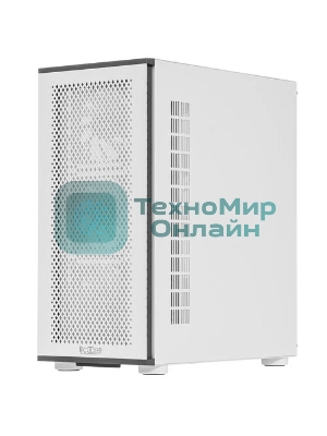 Компьютерный корпус PCCooler ME200 MESH WH, Mesh Full Tower, белый, TG, SPCC, 3x120мм ARGb E-ATX, ATX, mATX, mITX 180/380/220мм 4x2.5