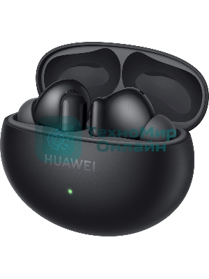 Наушники TWS Huawei FreeBuds 6i (Orca-T100) черный, внутриканальные, Bluetooth, активное шумоподавление, до 8 ч