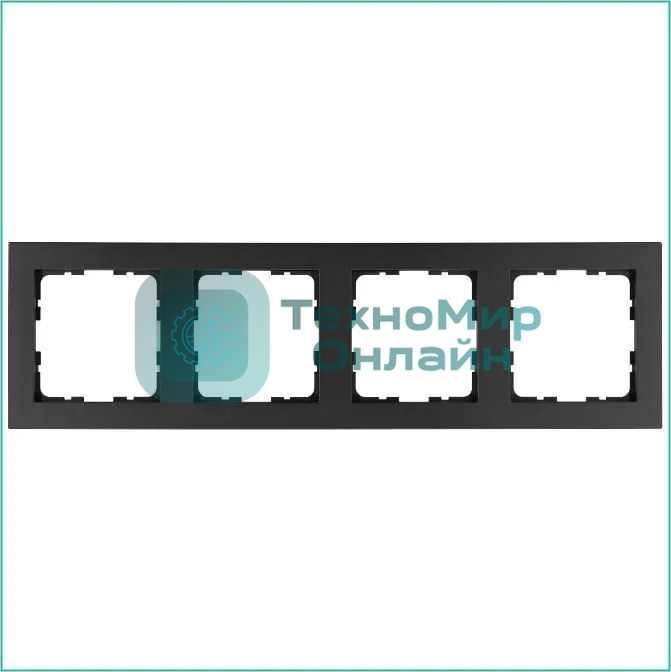 Рамка Jasmart 4-м G-Classic антрацит