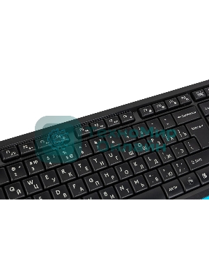 Комплект клавиатура+мышь A4Tech FStyler FG1010 беспроводной, USB, 2000 DPI, чёрный/синий