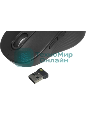 Мышь Logitech M650 L черный оптическая 4000dpi беспров. BT/Radio USB (910-006350)