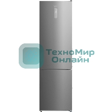 Холодильник Midea MDRB489FGE02OE нержавеющая сталь двухкамерный 247/83л морозилка снизу, No Frost