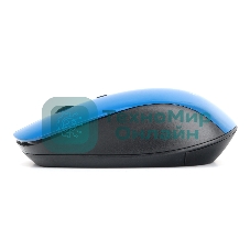 Мышь беспроводная Gembird MUSW-250-2 синий, 1600 dpi, радиоканал, USB, кнопки - 4