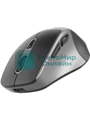 Мышь беспроводная Oklick 516MW черный/серебристый, 1600 dpi, радиоканал, Bluetooth, USB, кнопки - 6