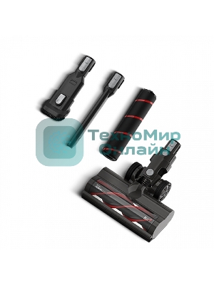 Пылесос вертикальный BQ VCA0104H серый, питание от аккумулятора, 130 Вт, уборка сухая, пылесборник 0.5 л, работа от АКБ max 45 мин.