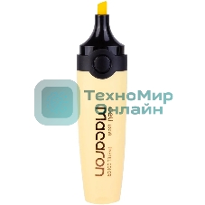 Текстовыделитель Deli EU356-YL Macaron, скошенный пишущий наконечник, 1-5мм, желтый пастельный