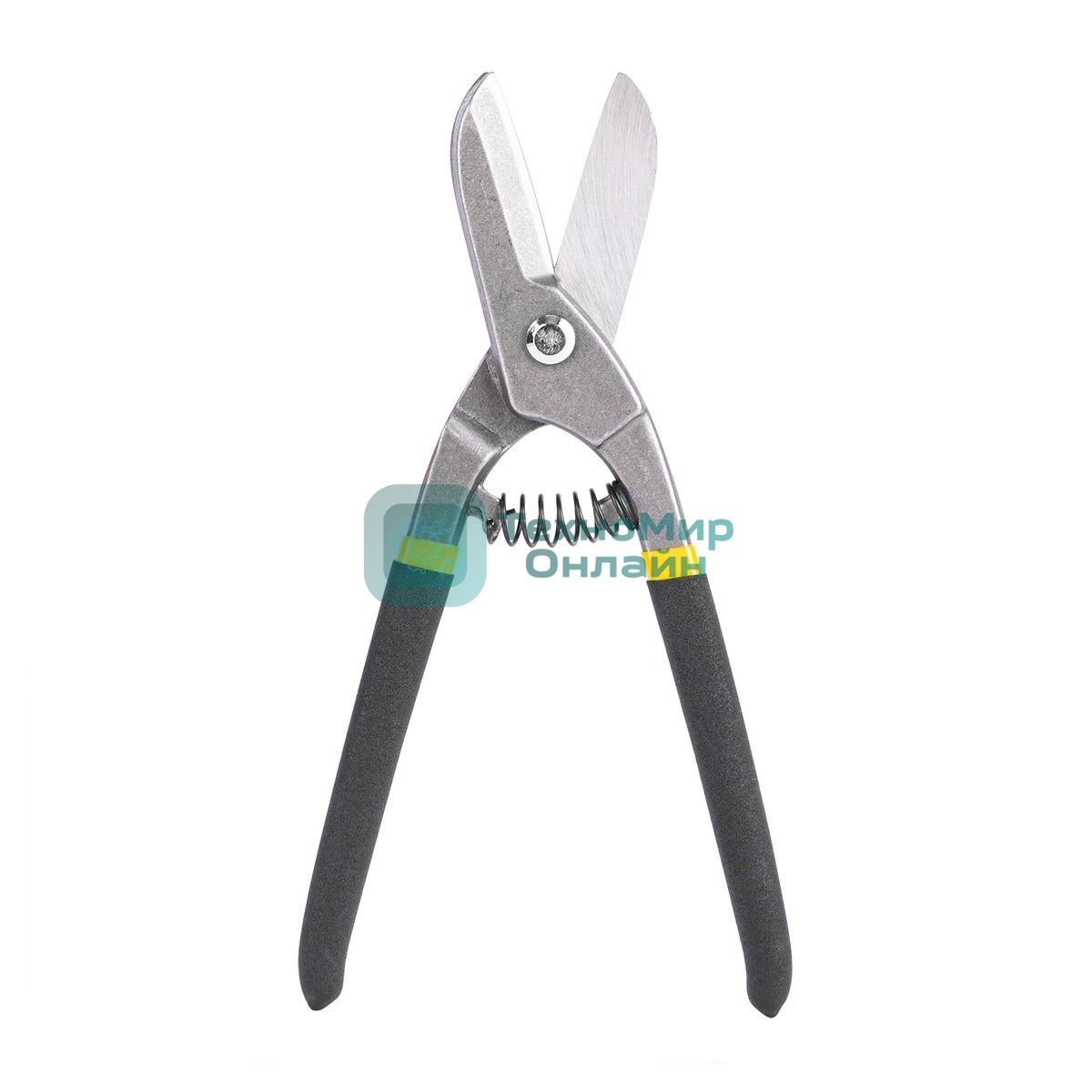 Ножницы по металлу прямые Deli DL4371 250мм, высокоуглеродистая сталь 55, прорезиненная рукоятка