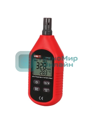 Измеритель температуры и влажности UT333, -10 ~ 60C, 0 ~ 100%