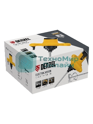 Миксер строительный Denzel EM-1-1200, 1200 Вт, 0-680 об/мин