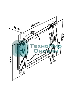 Кронштейн LE'STER LST-301.02 ТВ 10