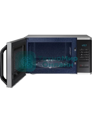 Микроволновая печь Samsung MS23K3513AS/BW серебристый/черный, 23 л, 800 Вт, переключатели - кнопки
