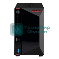 Сетевой накопитель ASUSTOR AS5402T 2-Bay NAS/Media player/Intel Celeron N5105 2.0GHz up to 2.9GHz, 4Gb SO-DIMM DDR4, noHDD(HDD,SSD),/2x 2,5Gb (LAN)/3xUSB3.2,HDMI; 90IX01R1-BW3S20