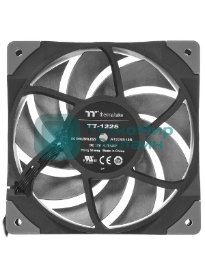 Вентилятор для корпуса Thermaltake TOUGHFAN 12 Turbo черный, 120 мм, 2500 об/мин, 28.1 дБ, 4 pin
